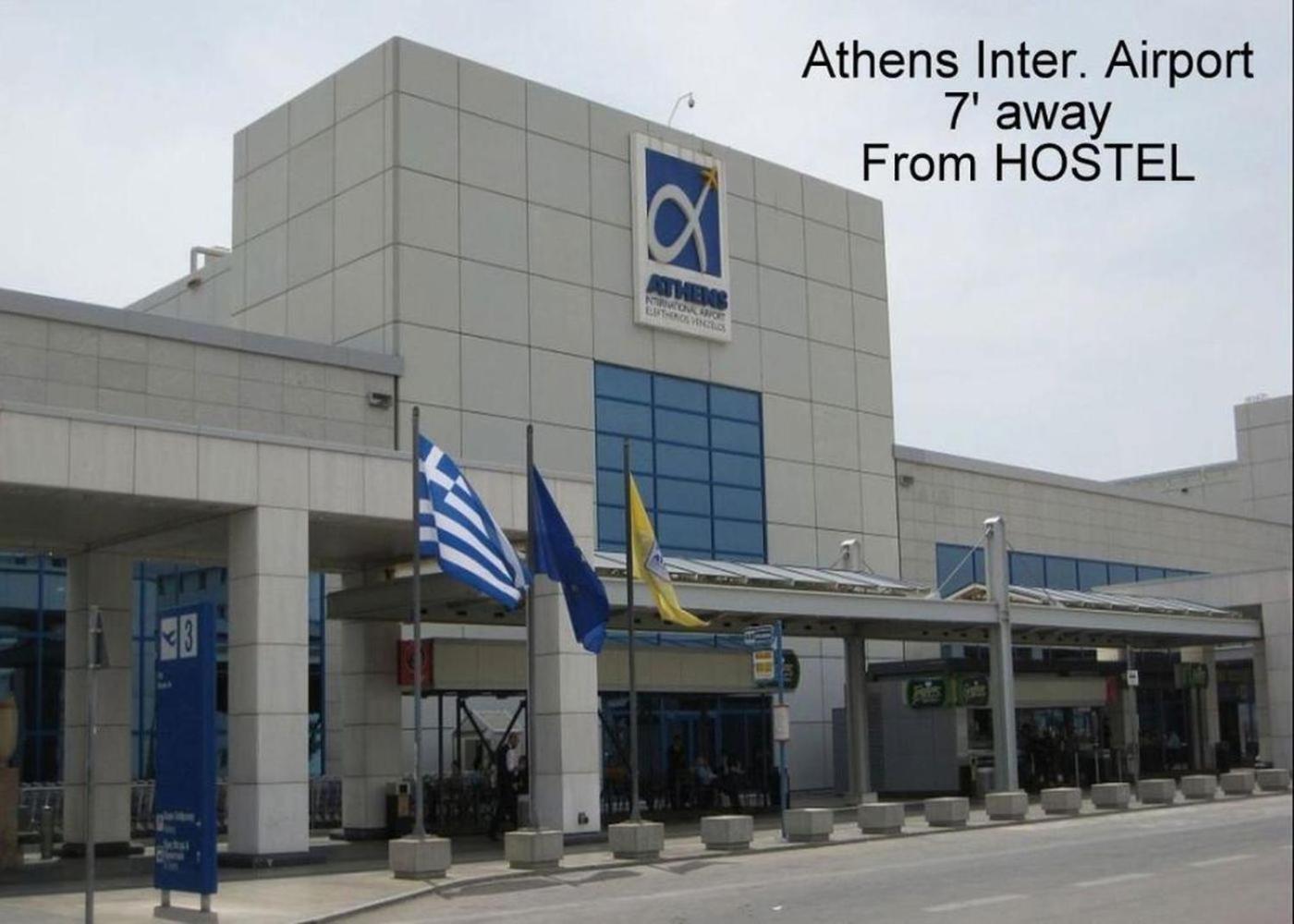 Athens 24-Hours Hostel #Athensairport #Latecheck-In #Privatetransportservice #Groups #Downtown Markópoulon Exteriör bild